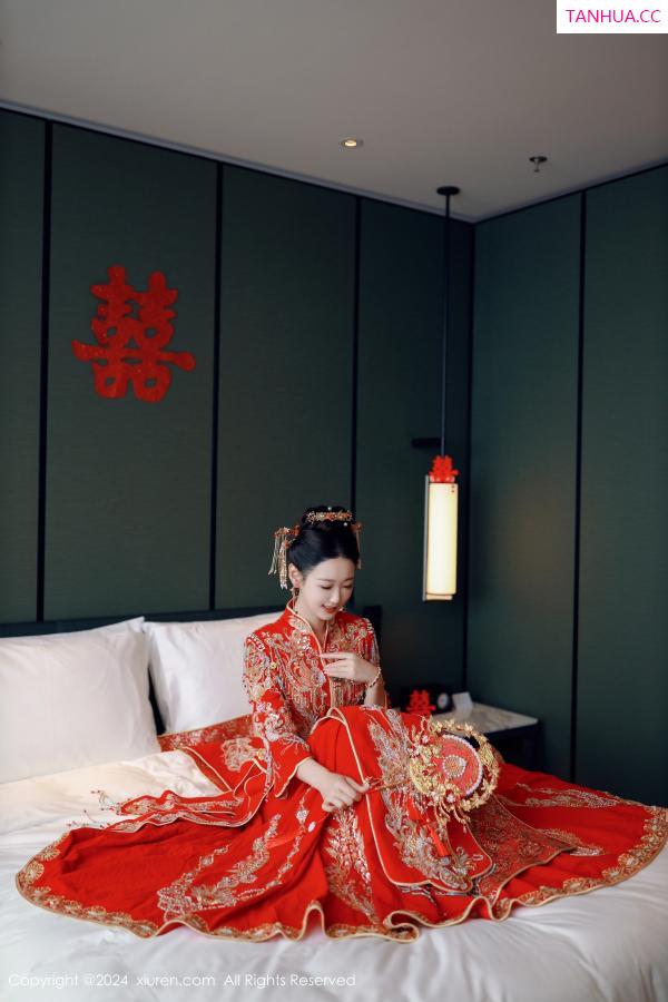 唐安琪  [XiuRen]高清写真图 2024.08.05 No.8972 唐安琪 性感新娘装第8张图片